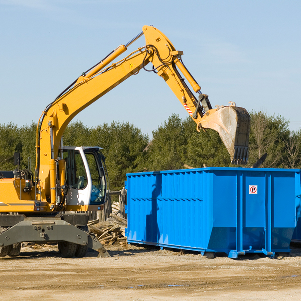 what size residential dumpster rentals are available in Tekamah